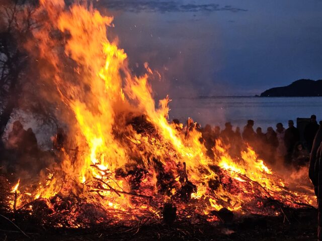 Valborgsmässoafton på Sannaängen