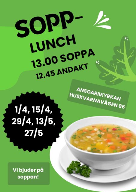Sopplunch 27/5